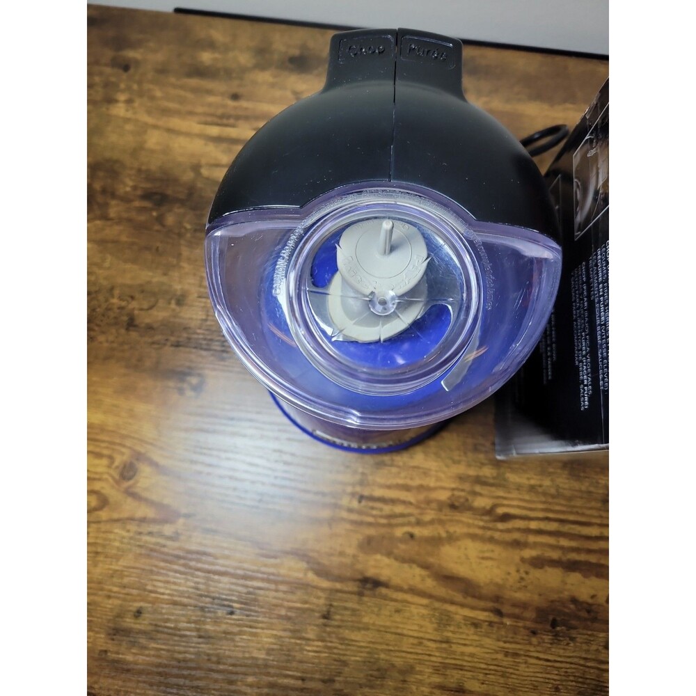 Kitchenaid Empire Blue  3.5 Cup Food Chopper  2 Speed Works - Picture 6 of 16